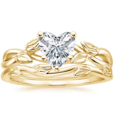 18K Yellow Gold Budding Willow Ring with Winding Willow Ring