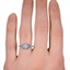 The Zenaveve Ring, smallzoomed in top view on a hand
