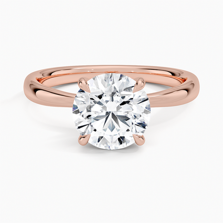 14K Rose Gold Freesia 2.7mm Solitaire Ring