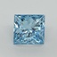 3.22 Ct. Fancy Vivid Blue Princess Lab Grown Diamond