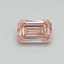 1.10 Ct. Fancy Intense Pink Emerald Lab Grown Diamond