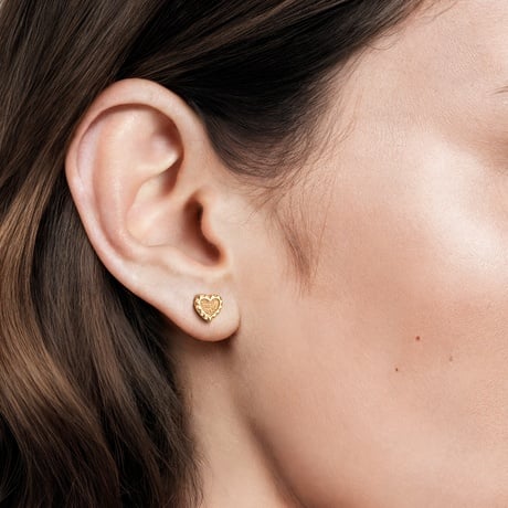 Heart Shaped Stud Earrings