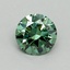 0.59 Ct. Fancy Vivid Pacific Green Round Lab Grown Diamond