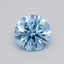 0.27 Ct. Fancy Vivid  Blue Round Lab Grown Diamond