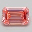 4.09 Ct. Fancy Vivid Pink Emerald Lab Grown Diamond