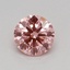 0.31 Ct. Fancy Vivid Pink Round Lab Grown Diamond