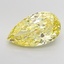 5.09 Ct. Fancy Intense None Yellow Pear Lab Grown Diamond