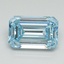 1.02 Ct. Fancy Intense Blue Emerald Lab Grown Diamond