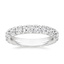 18K White Gold French Pavé Eternity Diamond Ring (2 ct. tw.), smalltop view