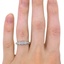 The Madge Ring, smallzoomed in top view on a hand