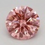1.06 Ct. Fancy Vivid Pink Round Lab Grown Diamond