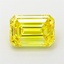 1.79 Ct. Fancy Vivid  Yellow Emerald Lab Grown Diamond