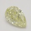 0.94 Ct. Fancy Light Yellow Pear Diamond