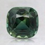 7.5x7.3mm Teal Cushion Sapphire