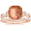 14K Rose Gold Willow Diamond Ring (1/8 ct. tw.) with Winding Willow Diamond Ring (1/8 ct. tw.)
