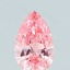 0.49 Ct. Fancy Vivid Pink Pear Lab Grown Diamond