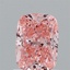 1.06 Ct. Fancy Vivid  Pink Cushion Lab Grown Diamond