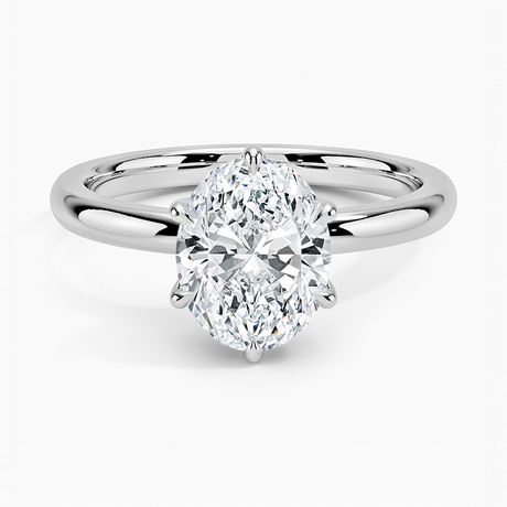 18K White Gold Fairmined 2mm Six-Prong Solitaire Ring