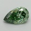 1.66 Ct. Fancy Vivid Pacific Green Pear Lab Grown Diamond