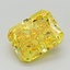 1.22 Ct. Fancy Vivid Yellow Radiant Lab Grown Diamond
