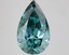 5.74 Ct. Fancy Vivid Green Pear Lab Grown Diamond