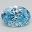 1.62 Ct. Fancy Vivid Blue Oval Lab Grown Diamond