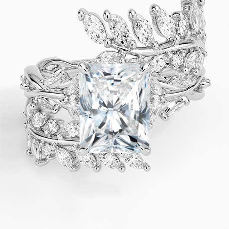 18K White Gold Secret Garden Wrap Diamond Ring