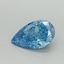 0.57 Ct. Fancy Vivid Blue Pear Lab Grown Diamond