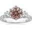 18K White Gold Hudson Engraved Three Stone Diamond Ring (1/3 ct. tw.), smalltop view