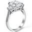 The Princesa Ring, smalltop view on a hand