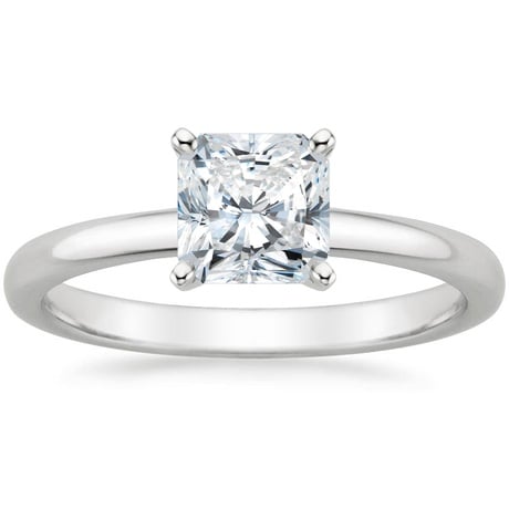 18K White Gold 2mm Comfort Fit Bridal Set