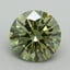 3.15 Ct. Fancy Vivid Green Round Lab Grown Diamond