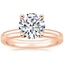14K Rose Gold Sydney Perfect Fit Diamond Ring with Petite Comfort Fit Wedding Ring