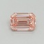 1.11 Ct. Fancy Vivid Pink Emerald Lab Grown Diamond