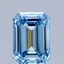 2.01 Ct. Fancy Vivid Blue Emerald Lab Grown Diamond