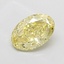 1.09 Ct. Fancy Intense Yellow Oval Lab Grown Diamond