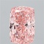 7.15 Ct. Fancy Vivid Pink Cushion Lab Grown Diamond