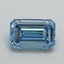 1.03 Ct. Fancy Intense Blue Emerald Lab Grown Diamond