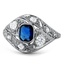 Art Nouveau Sapphire Vintage Ring