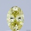 0.41 Ct. Fancy Intense Yellow Oval Lab Grown Diamond