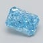 0.52 Ct. Fancy Vivid  Blue Radiant Lab Grown Diamond