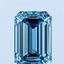 1.93 Ct. Fancy Vivid Blue Emerald Lab Grown Diamond