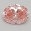 3.06 Ct. Fancy Vivid Pink Oval Lab Grown Diamond