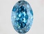 3.02 Ct. Fancy Vivid Blue Oval Lab Grown Diamond