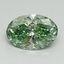 1.58 Ct. Fancy Vivid Green Oval Lab Grown Diamond