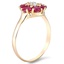 The Amay Ring, smalltop view on a hand