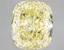3.10 Ct. Fancy Vivid Yellow Cushion Lab Grown Diamond