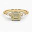 18K Yellow Gold Nadia Diamond Ring, smalltop view