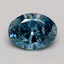 1.50 Ct. Fancy Vivid Blue Oval Lab Grown Diamond