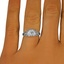The Valini Ring, smalltop view on a hand